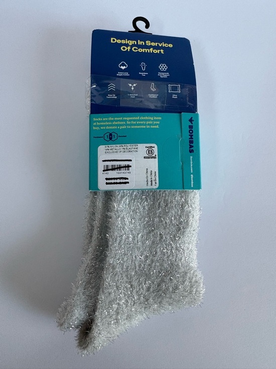 NWT Bombas Women's Fuzzy Socks Size Medium - Picture 5 of 13